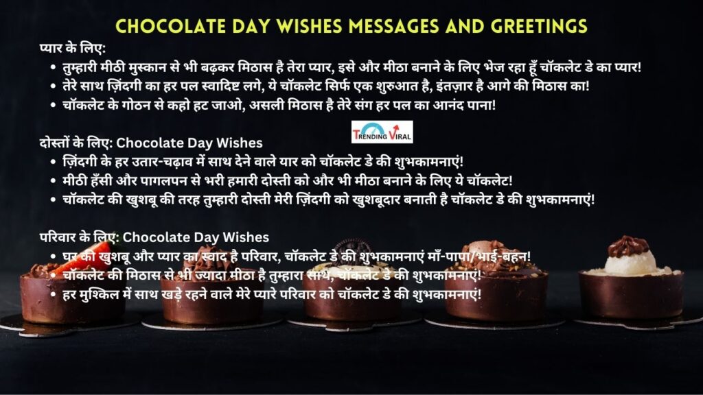 Chocolate Day Wishes Messages And Greetings